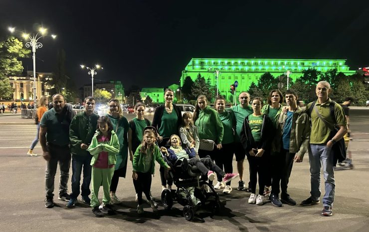 Palatul Victoria este verde de ziua mondială de conștientizare a Paraliziei cerebrale